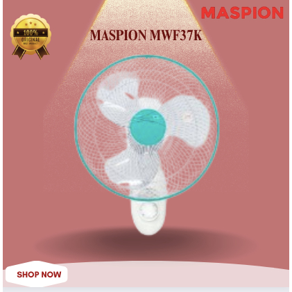 MASPION KIPAS DINDING MWF 37K KIPAS ANGIN/MWF37K/MWF 37 K/MWF-37K/MWF-37-K/MASPION KIPAS DINDING/MAS