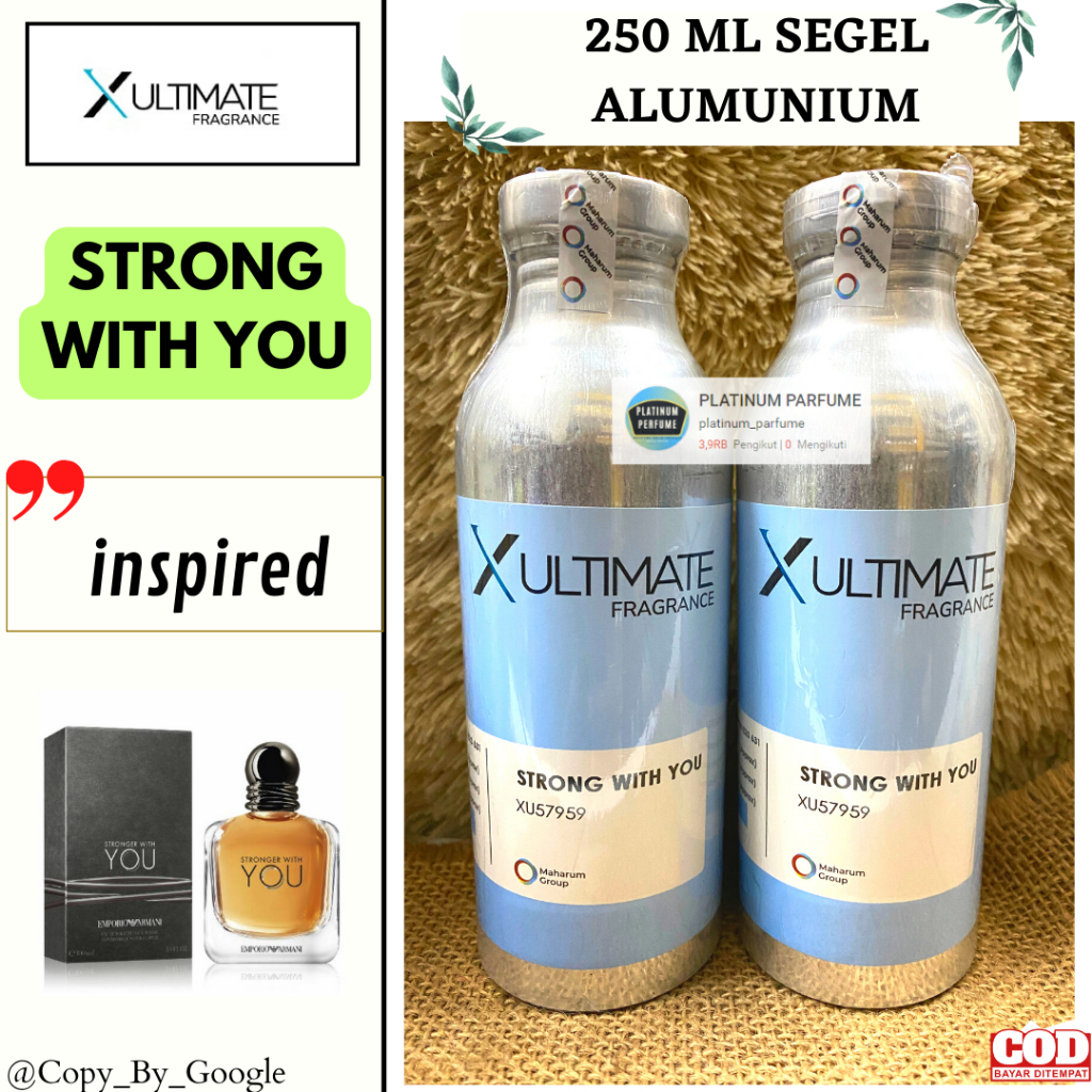 Bibit Parfum Super STRONG WITH YOU Packing 250 ML SEGEL X-ULTIMATE Maharum - PERFUME Murni SEGEL - B