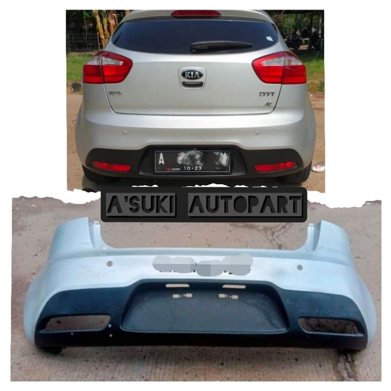 bumper bemper belakang kia rio 2015