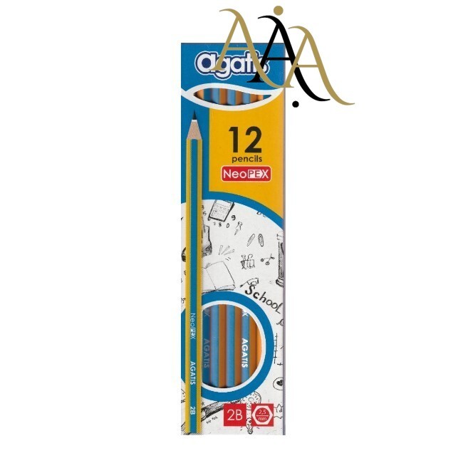 

(PACK) AGATIS NEOPEX HEXAGONAL GRAPHITE PENSIL 2B ISI 12PCS