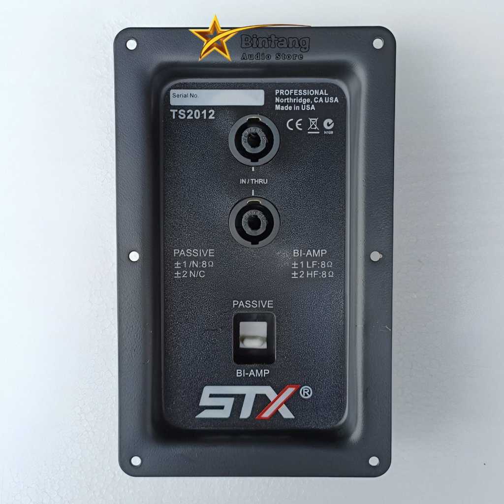 Plat Speakon / Terminal Speaker / Panel Spikon STX TS2012 + Passive BI-AMP