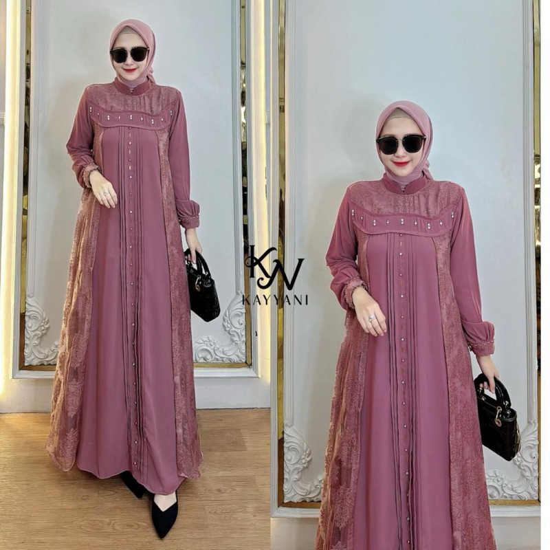 KALEELA DRESS BY KAYYANI LUXURY GAMIS MUSLIMAH TERBARU