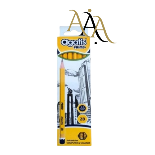 

(PER PACK) AGATIS PRIME WOOD HEXAGONAL GRAPHITE PENCIL 2B