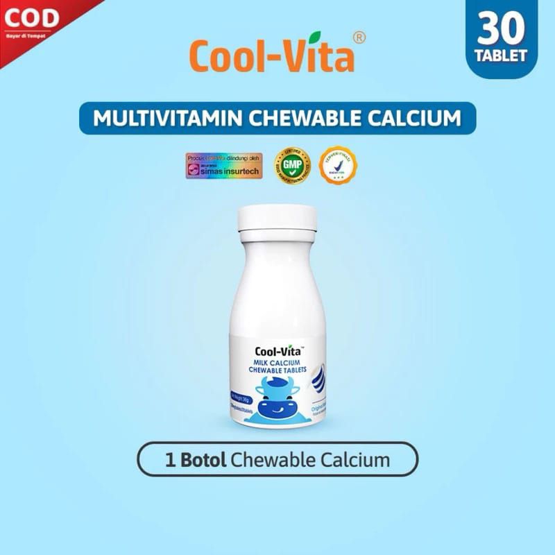 Paket Hemat (COD+ORI 100%)Cool Vita Milk Calcium Vitamin Peninggi Badan BPOM