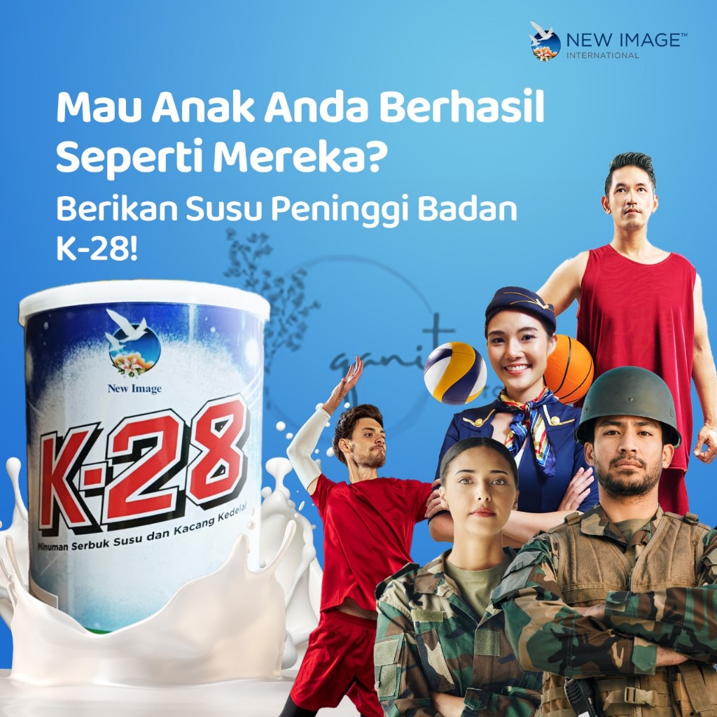

Susu k-28 Peninggi Badan Vanila Susu Kedelai New Zealand