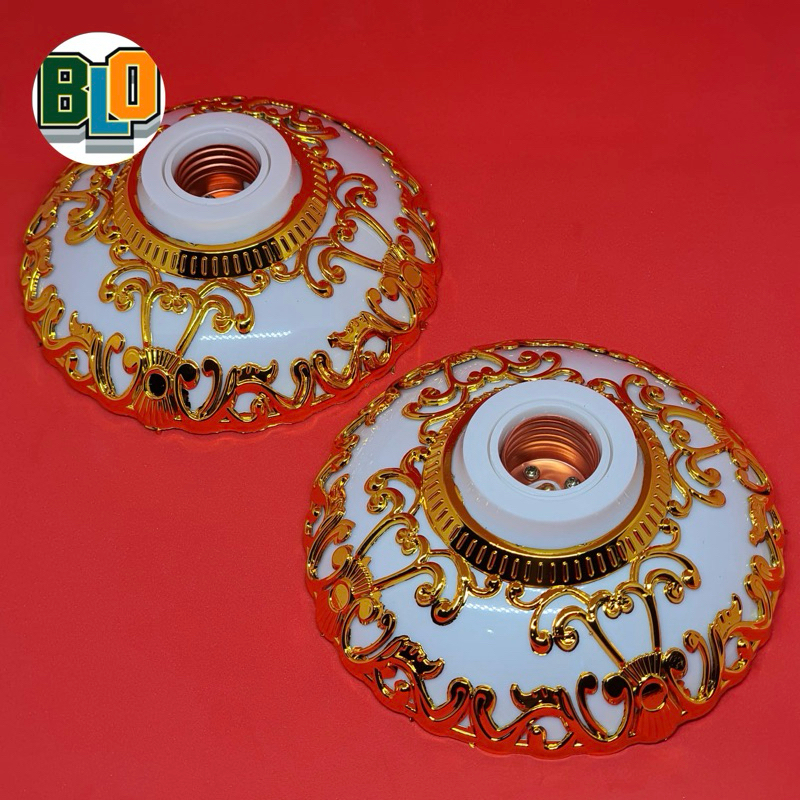 Fiting Lampu Plafon Warna Emas