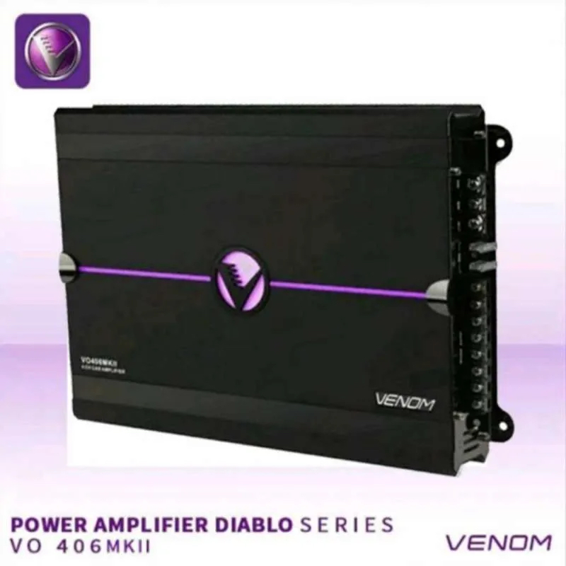 Power Venom Diablo VO 406 MKII Power Amplifier Venom Vo406MKII 4channel venom high quality