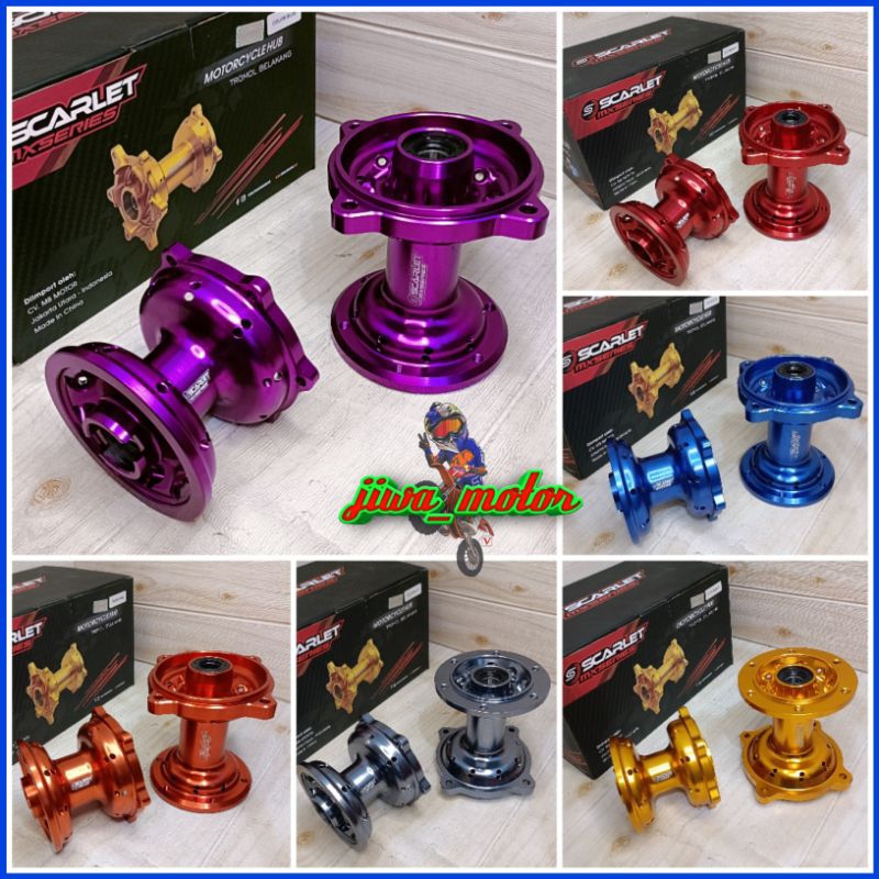 Tromol Scarlet CNC CRF 150 KLX DTRACKER 150 WR 155 warna merah biru orange hijau ungu gold silver ti