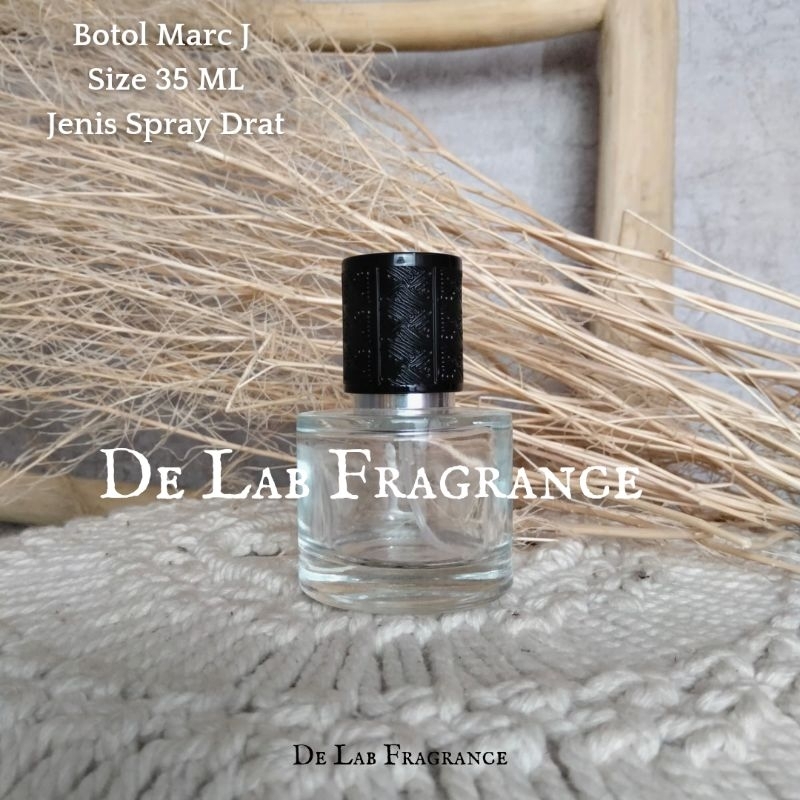 botol parfum marcJ 35 drat hitam/botol parfum bulat 35/botol parfum ovale 35 ml/botol parfum drat 35