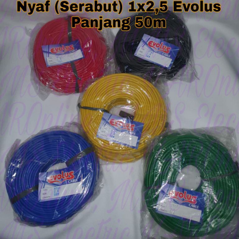 CHEKOUT Kabel Nyaf serabut 1x25 Evolus