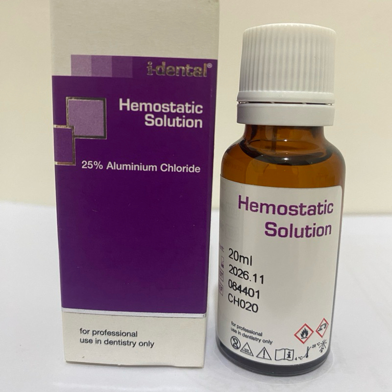 Hemostatic solution / agent / Dental aluminium chloride / cairan viscostat menghentikan darah