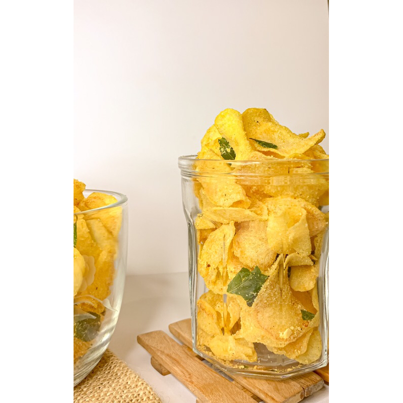 

Salted Egg Potato Chips Dapur Farahitha 80gram