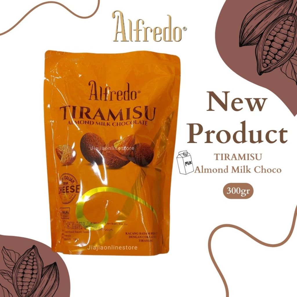 

ALFREDO TIRAMISU ALMOND MILK CHOCOLATE-RICH ITALIAN CREAME CHEESE SUSU