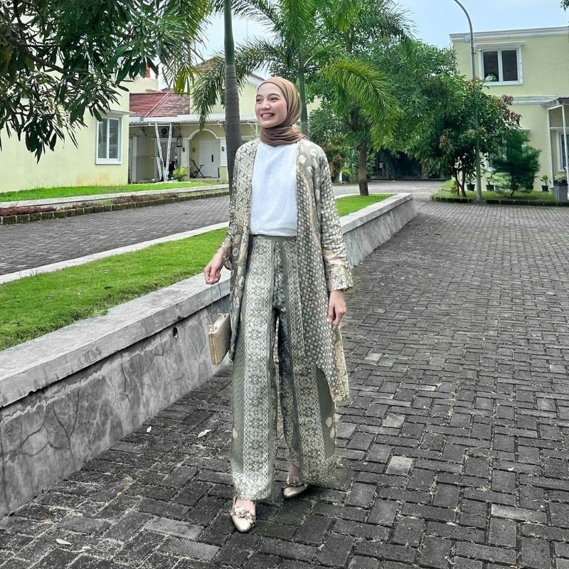Salvia Set / set Viscose Celana / Set couple / set Lebaran / couple Lebaran