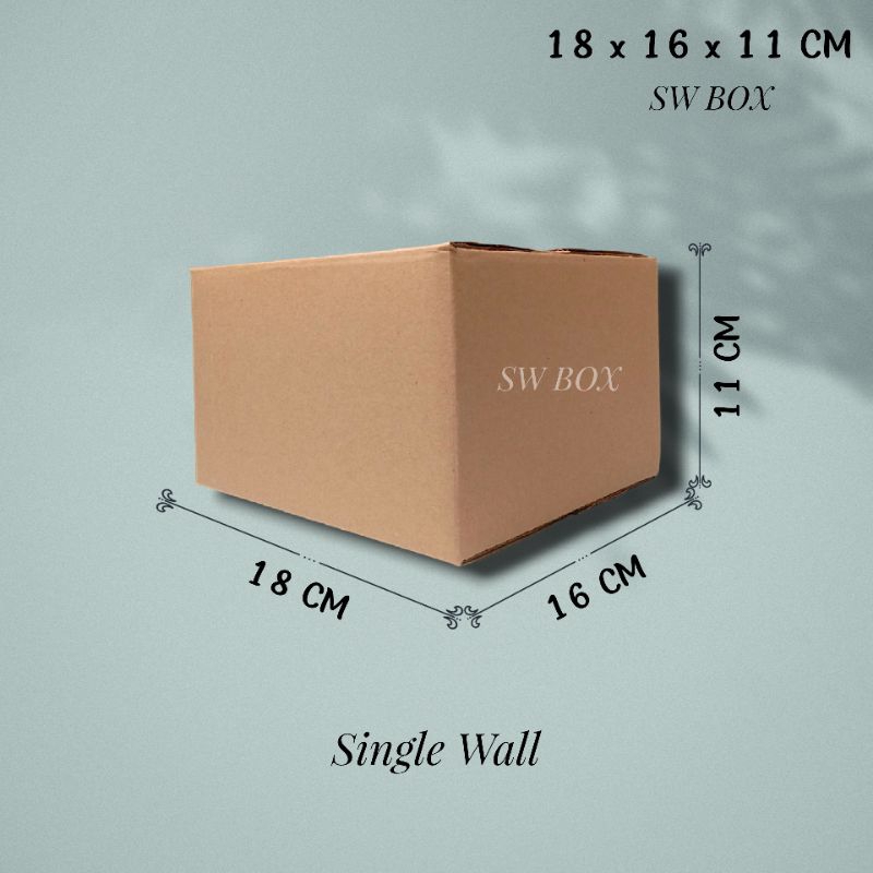 

Kardus Ukuran 18x16x11 CM Box untuk packing ST
