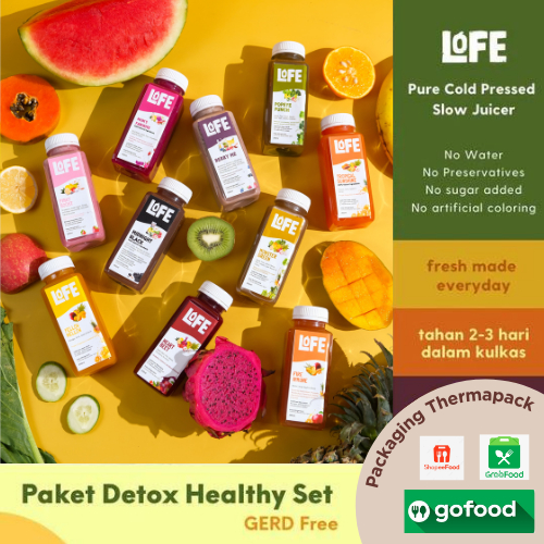 

Jus Kesehatan Jus Diet Juice Sehat Cold Pressed Juice Paket Detox 7 Bottle - 250 & 350 mL