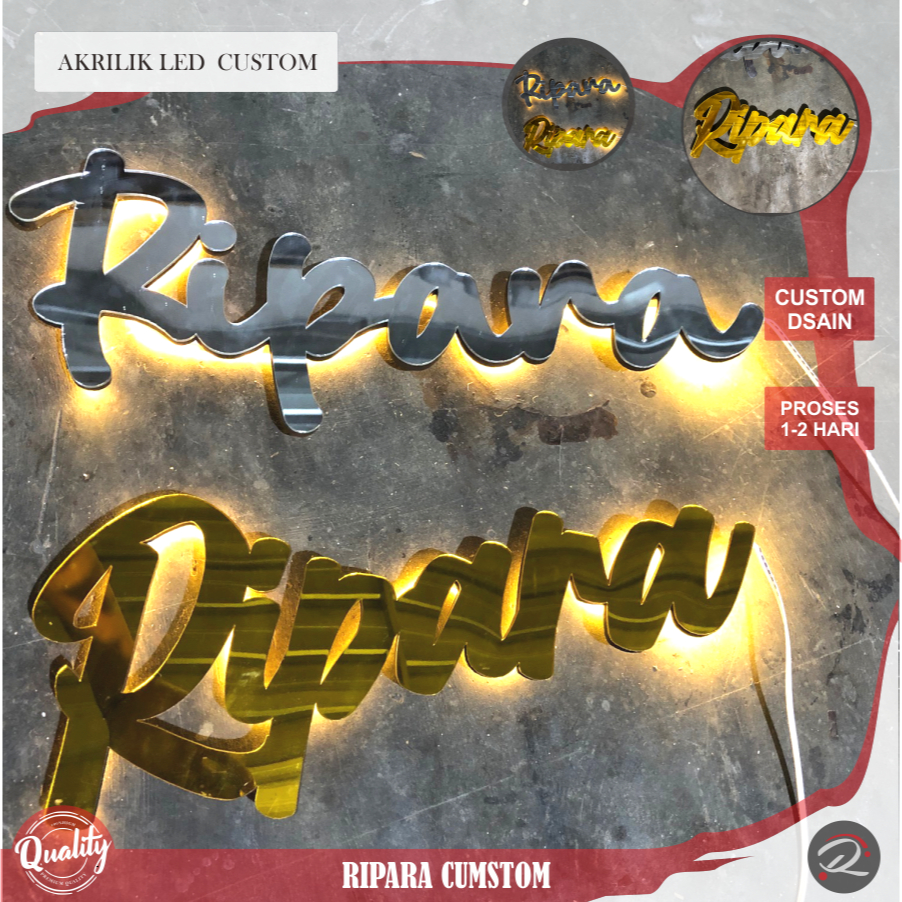 HURUF TIMBUL NYALA . Papan Nama Usaha . huruf timbul led . huruf timbul akrilik . huruf timnul led