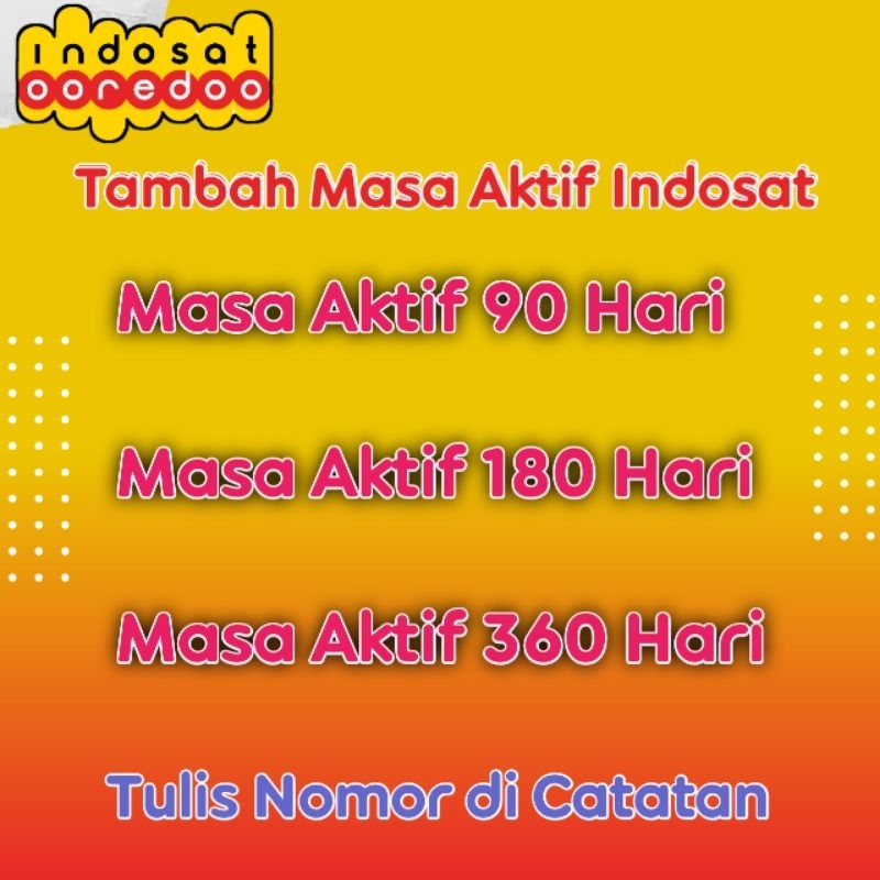 Perpanjang masa aktif indosat