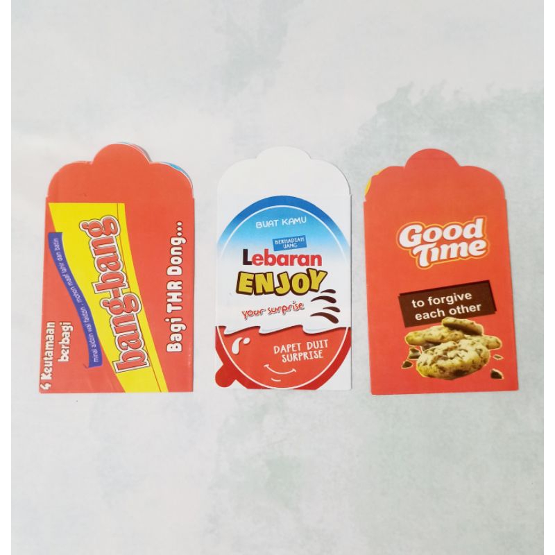 

Amplop Unik Lebaran Motif Snack (Mix Motif) I Murah