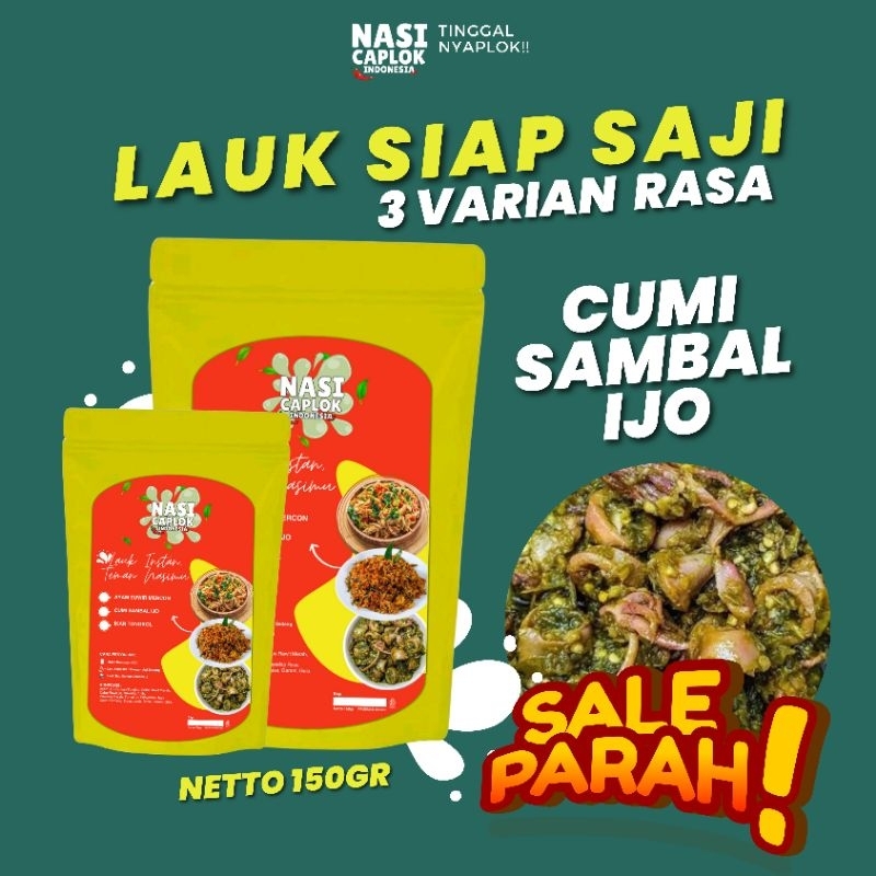 

Lauk Siap Saji Cumi Sambal Ijo 150gr NCI [ PROMO ]