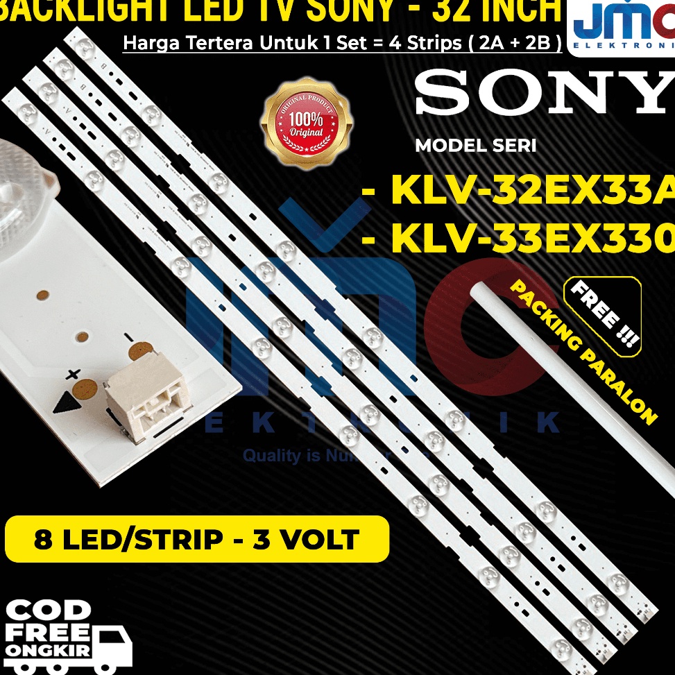 TERMURAH BACKLIGHT TV LED SONY 32 INC KLV32EX33A KLV32EX33 KLV32EX33A 32EX33 LAMPU BL 32IN KLV32EX33