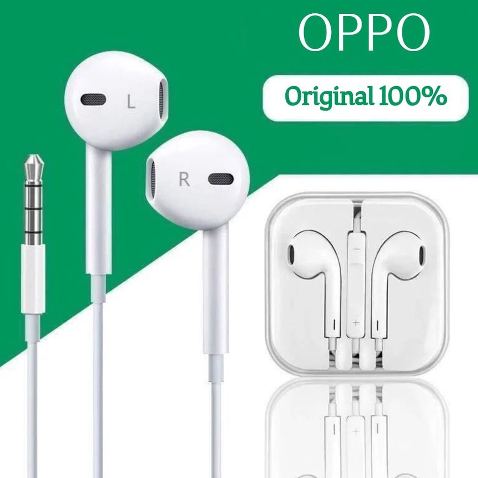 TREND TERBARU Headset OPPO Original Xtra Bass copotan earphone OPPO Cabutan original