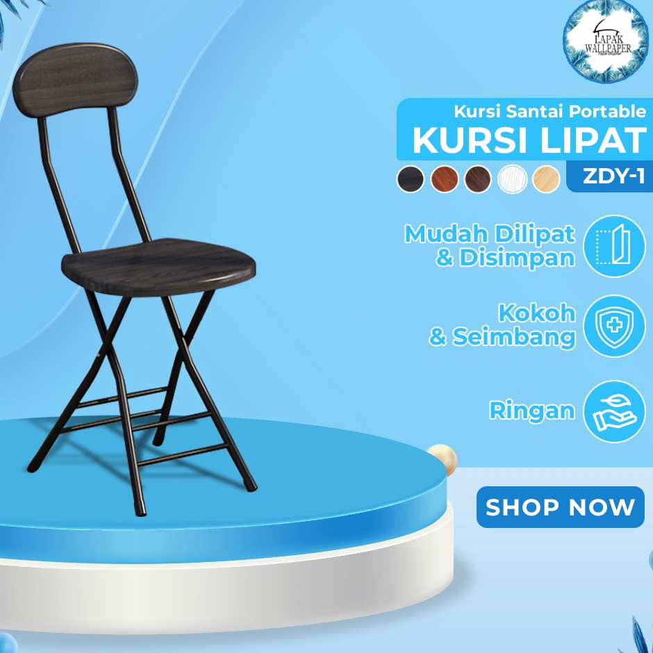 ART X6U Lapak Wallpaper Official Shop Kursi Lipat ZDY1 Kursi Traveling Kursi Lipat Folding Chair Travel Simple Kursi Gaming
