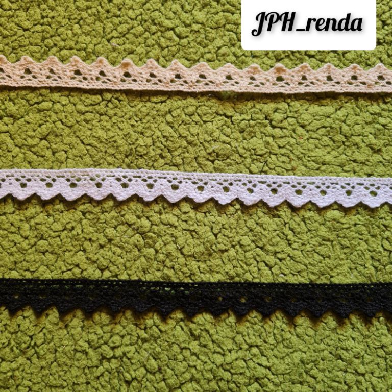 Paling Laris Renda rajut lebar 15cm renda kait 15cm isi 15yard