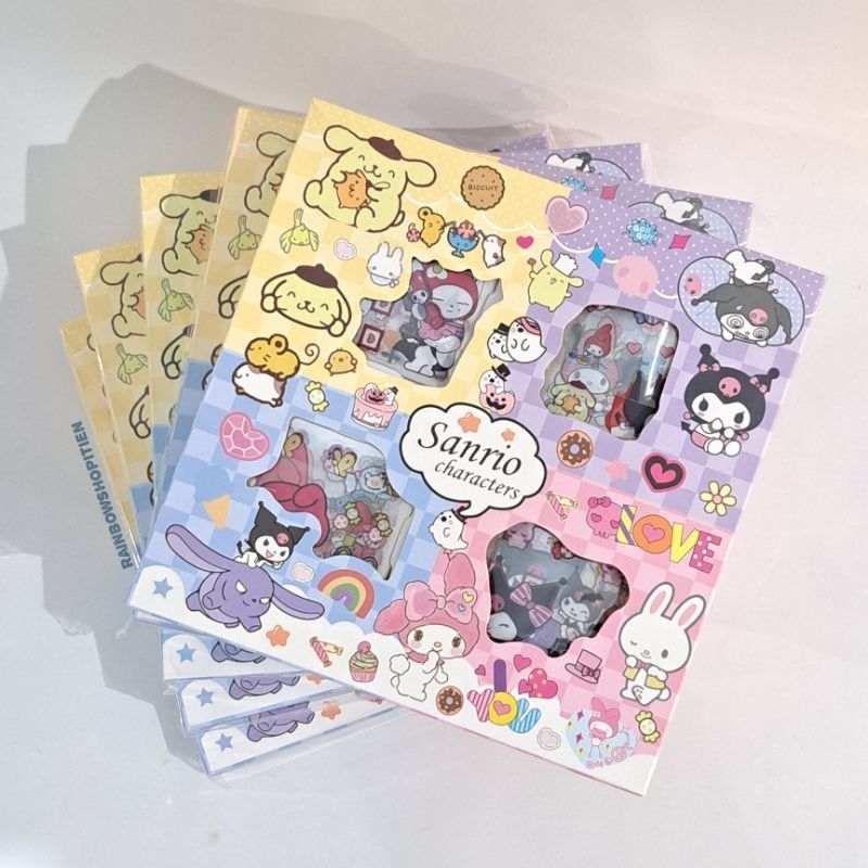 

Sticker Box Sanrio Characters isi 100 Lembar / Stiker Sanrio Waterproof (002)