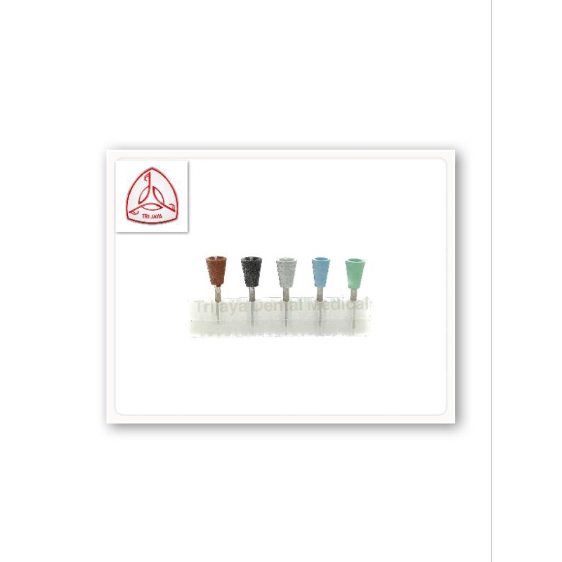 Trijaya Dental Medical Rubber Cup/ Bur poles composite/ Rubber bur/ Bur poles rubber