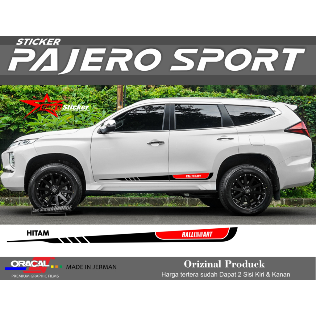 STICKER PAJERO SPORT AKSESORIS PAJERO SPORT