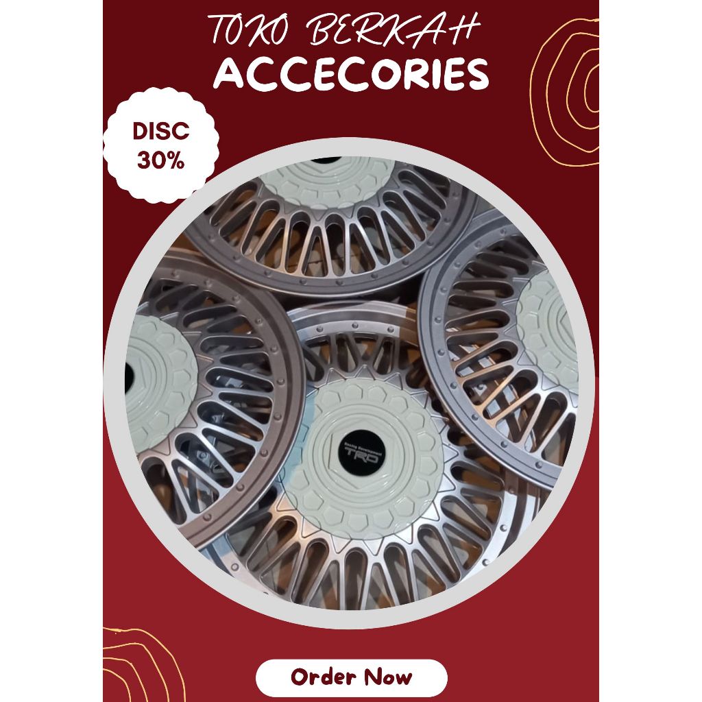 Tutup Dop Velg Mobil Ring 13 - Dop Velg Kaleng Mobil Ring 13 - Dop Velg Mobil Ring 13 - 1 SET DOP RO