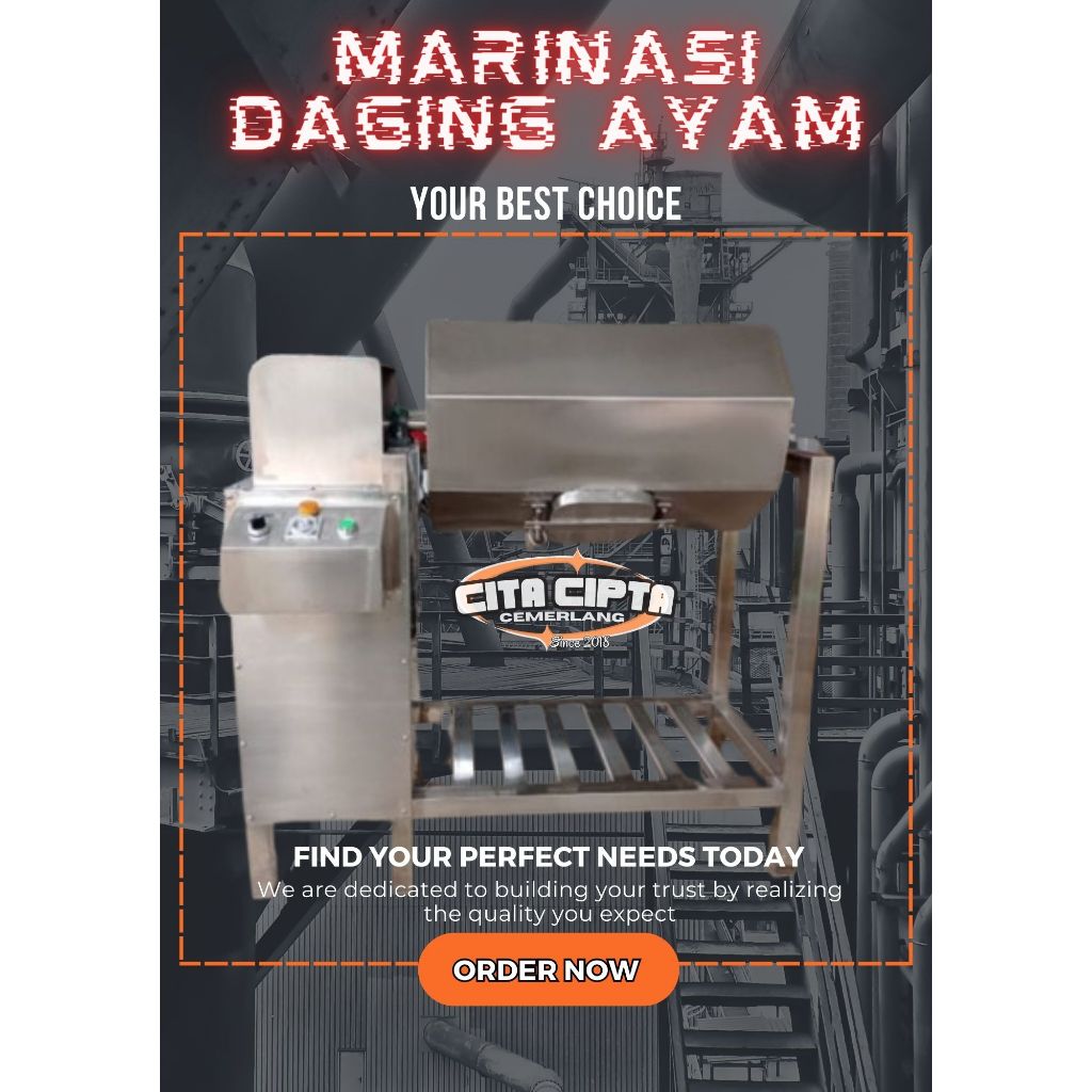 Mesin Marinasi Ayam - Marinasi Daging 10kg/Proses