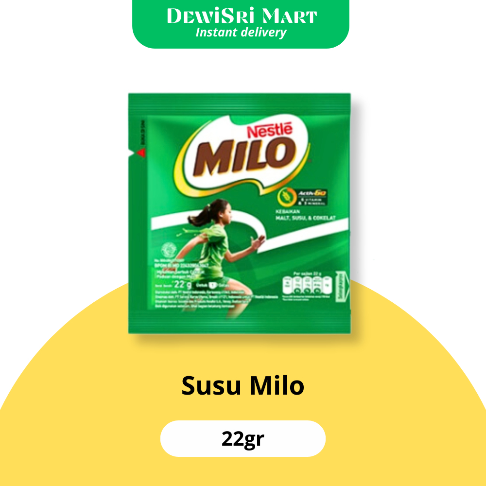 

Susu milo 22gr 1 pcs - Dewi Sri Mart