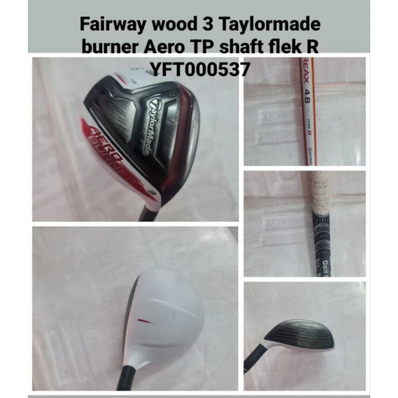 Stik golf Fairway wood 3 Taylormade burner Aero TP Shaft flek R Bekas second
