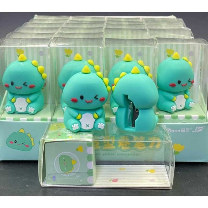 

penggasah pensil lucu little dino