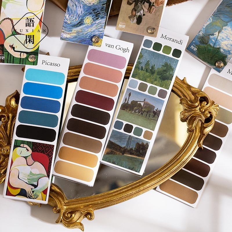 

STIKER COLORPALETTES OIL PAINTING VINTAGE