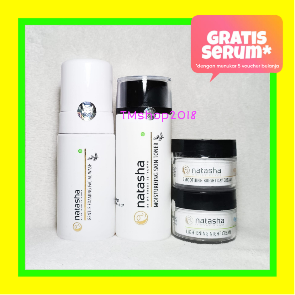 Natasha Skincare Paket Perawatan Wajah Lengkap (Gentle,Toner,SmootBright,LNC) by dr Fredi Setyawan O