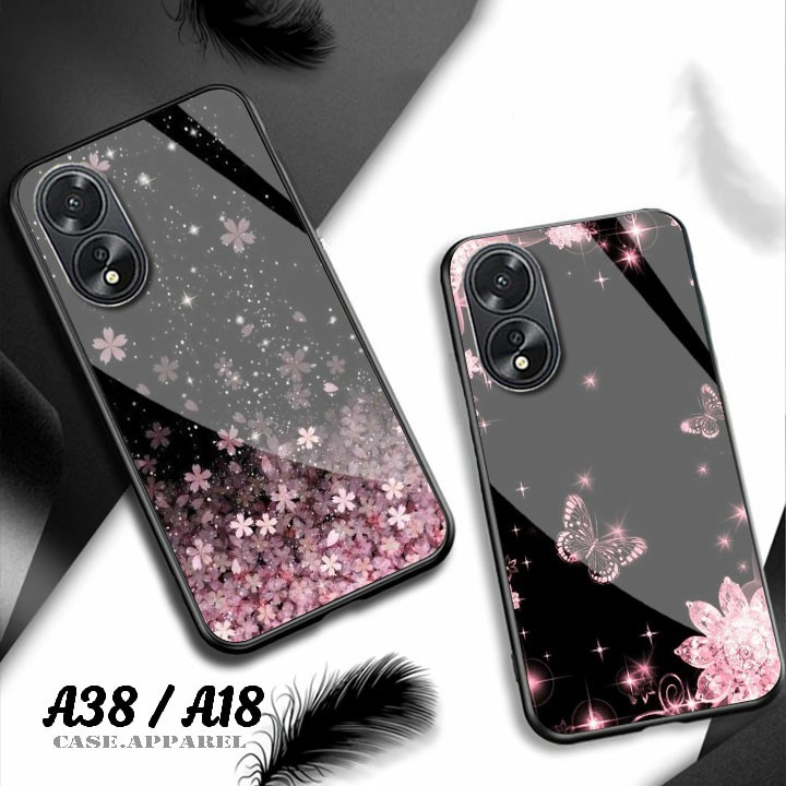Case Oppo A18 A38 - Softcase - Casing terbaru - Softcase kaca Oppo A18 A38 - Kesing hp Oppo A18 A38 