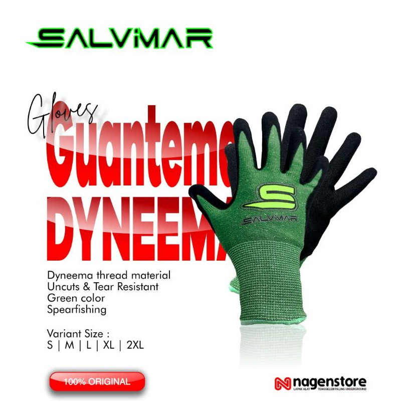 SALVIMAR Guantema Dyneema Gloves Salvimar Glove uncut dyneema Sarung Tangan Selam Spearfishing