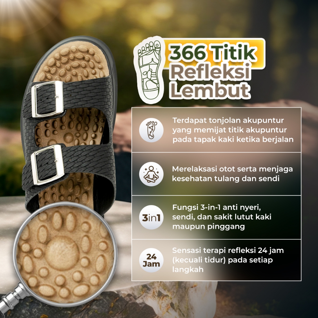 Sandal K-Walk Strap Weave Sendal Terapi Kesehatan Sandal Refleksi-1