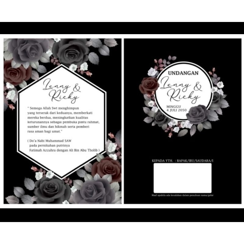 ERBA 2403 Blangko Undangan Nikah Pernikahan