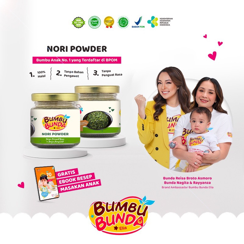 

Bumbu Bunda Nori Powder - Bubuk Rumput Laut