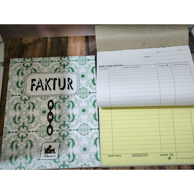 

Bon Faktur Standard rangkap 2 Besar/Buku nota kontan