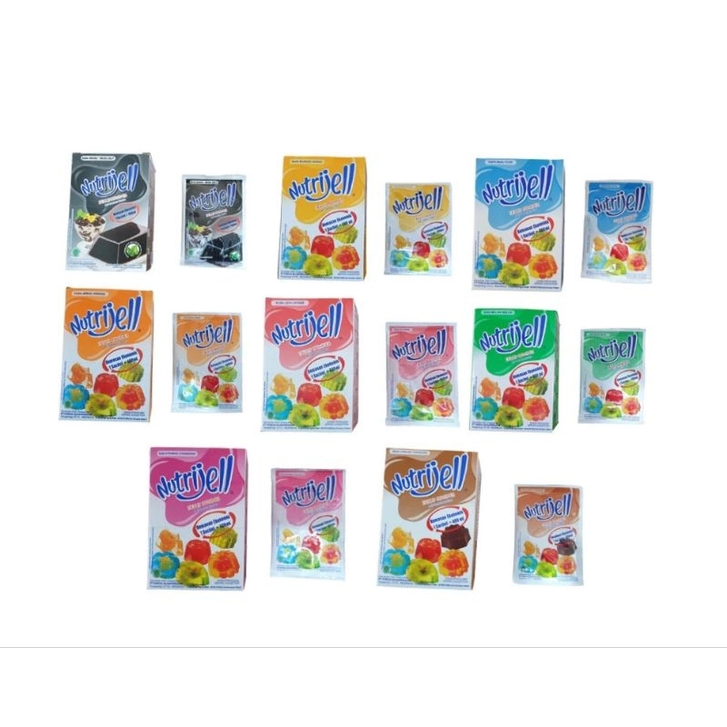 

NutriJell Jelly Powder Sachet Nutri Jel Ekonomis Jeli Bubuk Semua Rasa 1 Pcs ( Kecil )