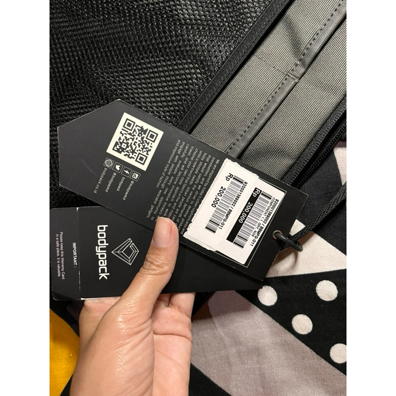 Tas Laptop Bodypack Gray New Original