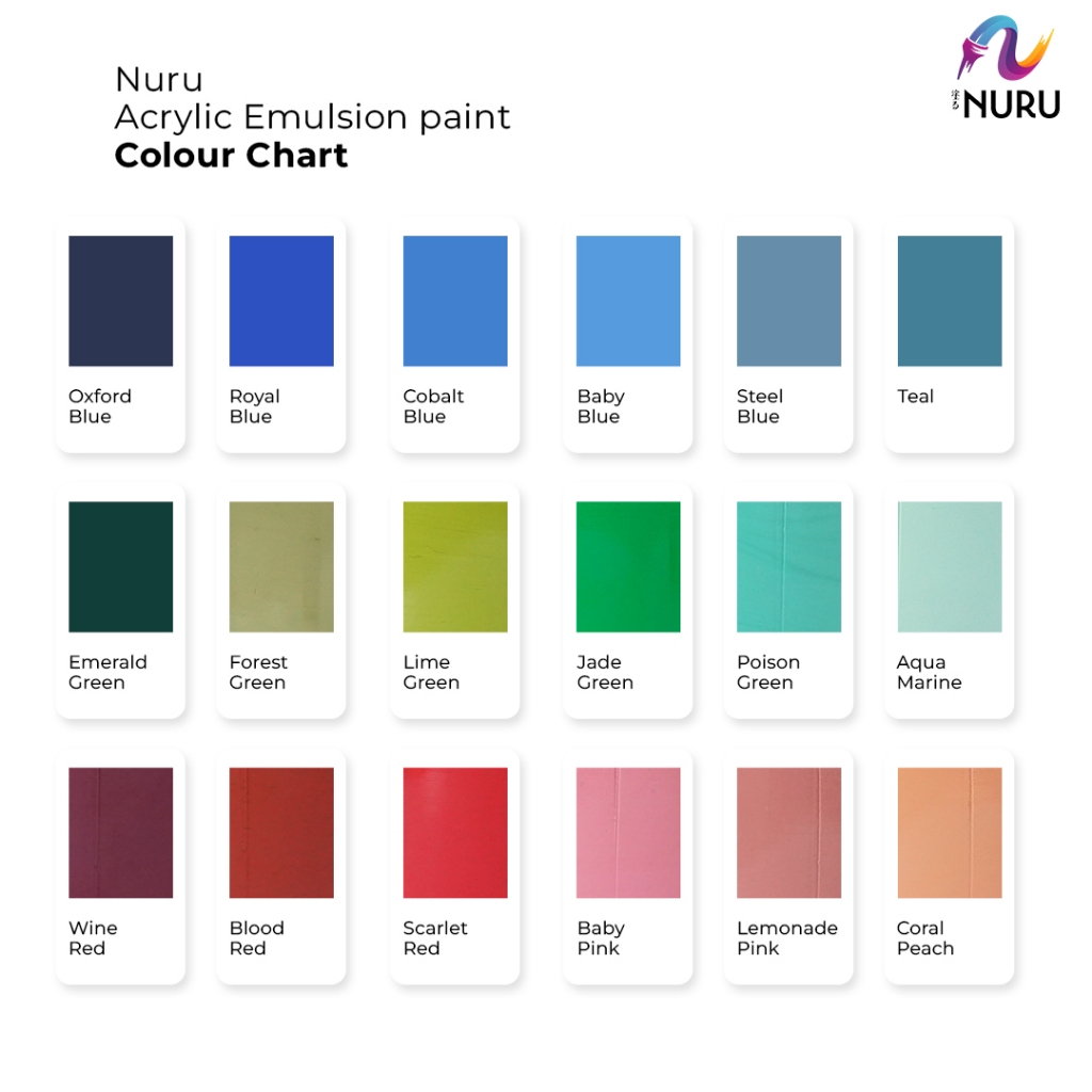 

Nuru Acrylic Paint - PAKET ALL COLOR