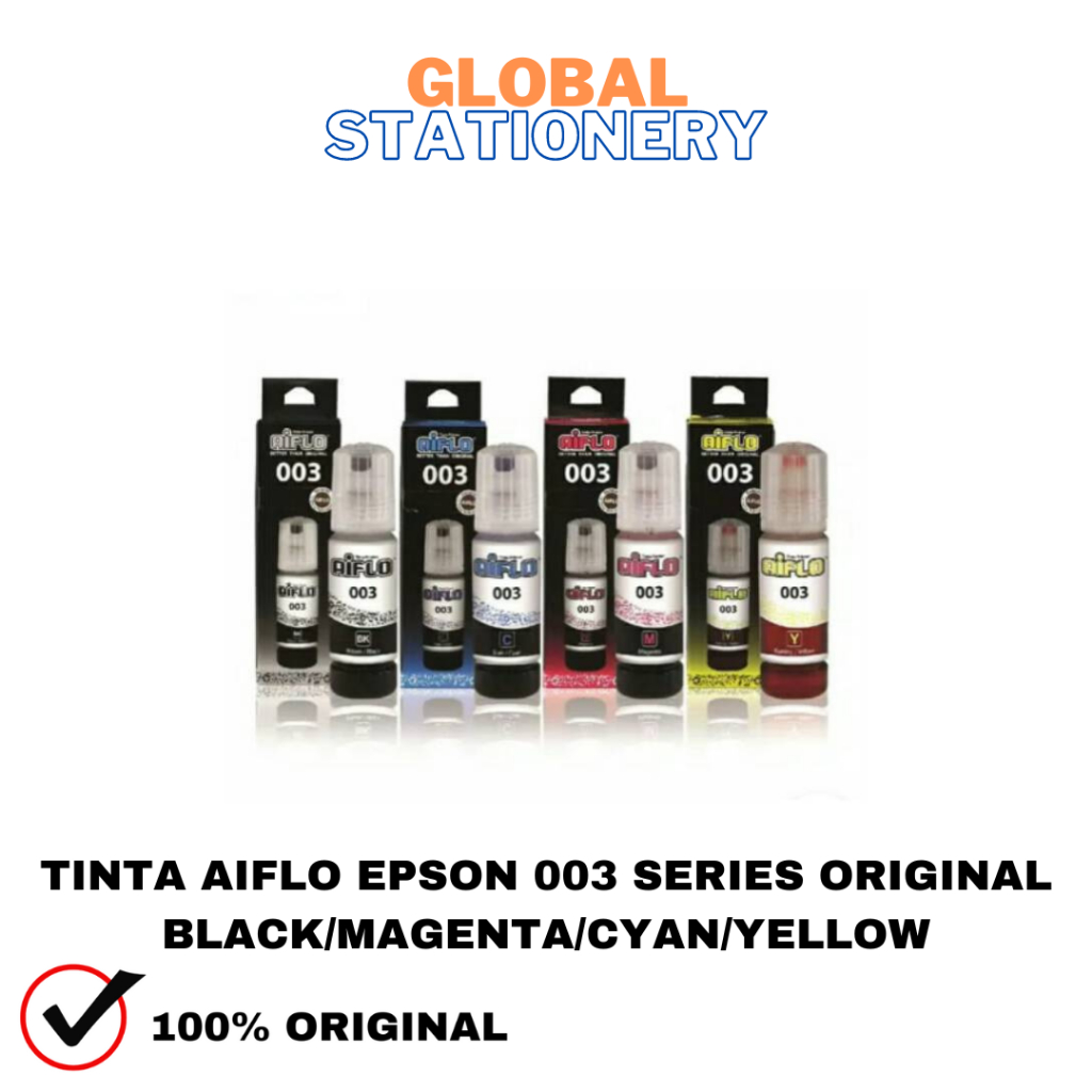 TINTA AIFLO FOR EPSON 003 4 WARNA TINTA PRINTER L3120 L1110 L3120