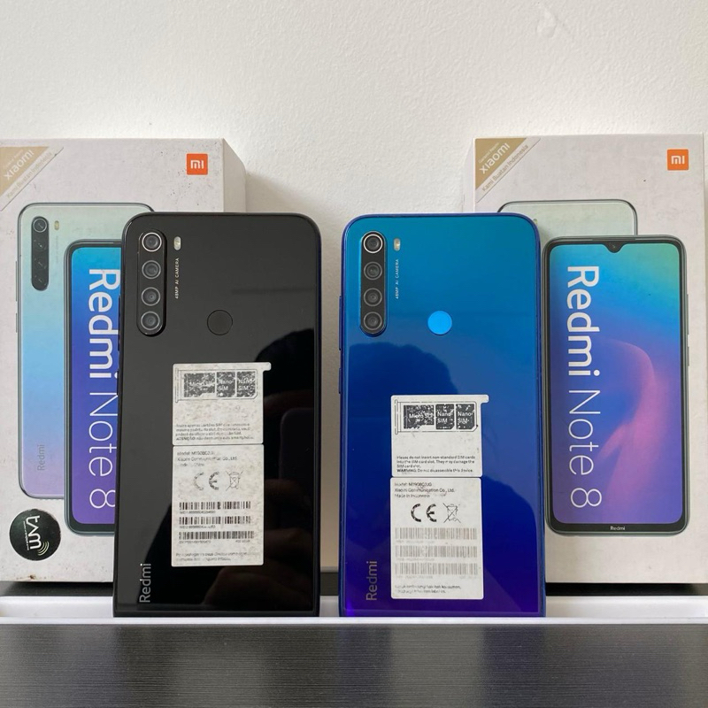 XIAOMI REDMI NOTE 8 3/32 | 4/64 | 6/128 HP SECOND FULLSET BEKAS BERGARANSI