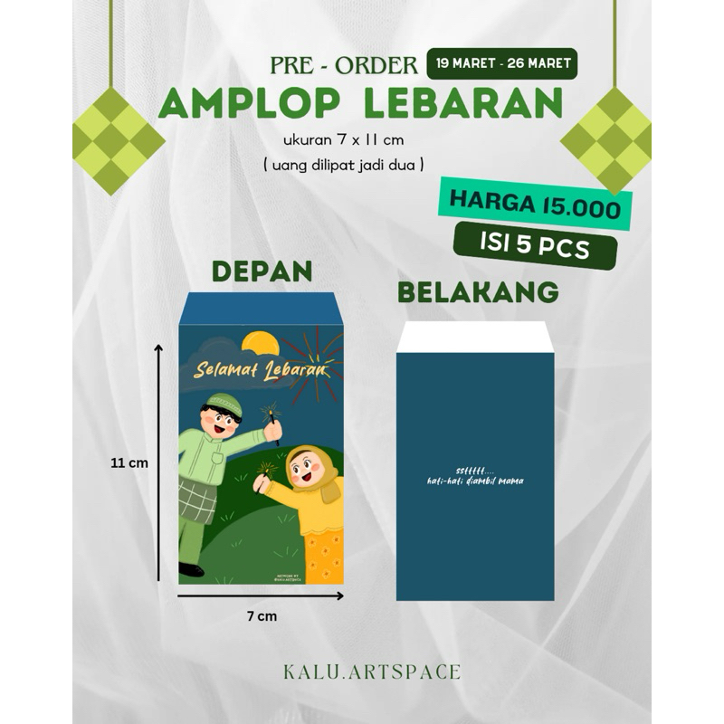 

AMPLOP LEBARAN / AMPLOP THR LEBARAN MURAH